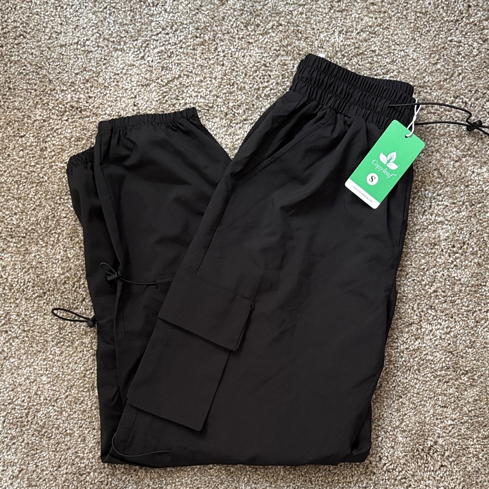 Black Track Pants with Logo